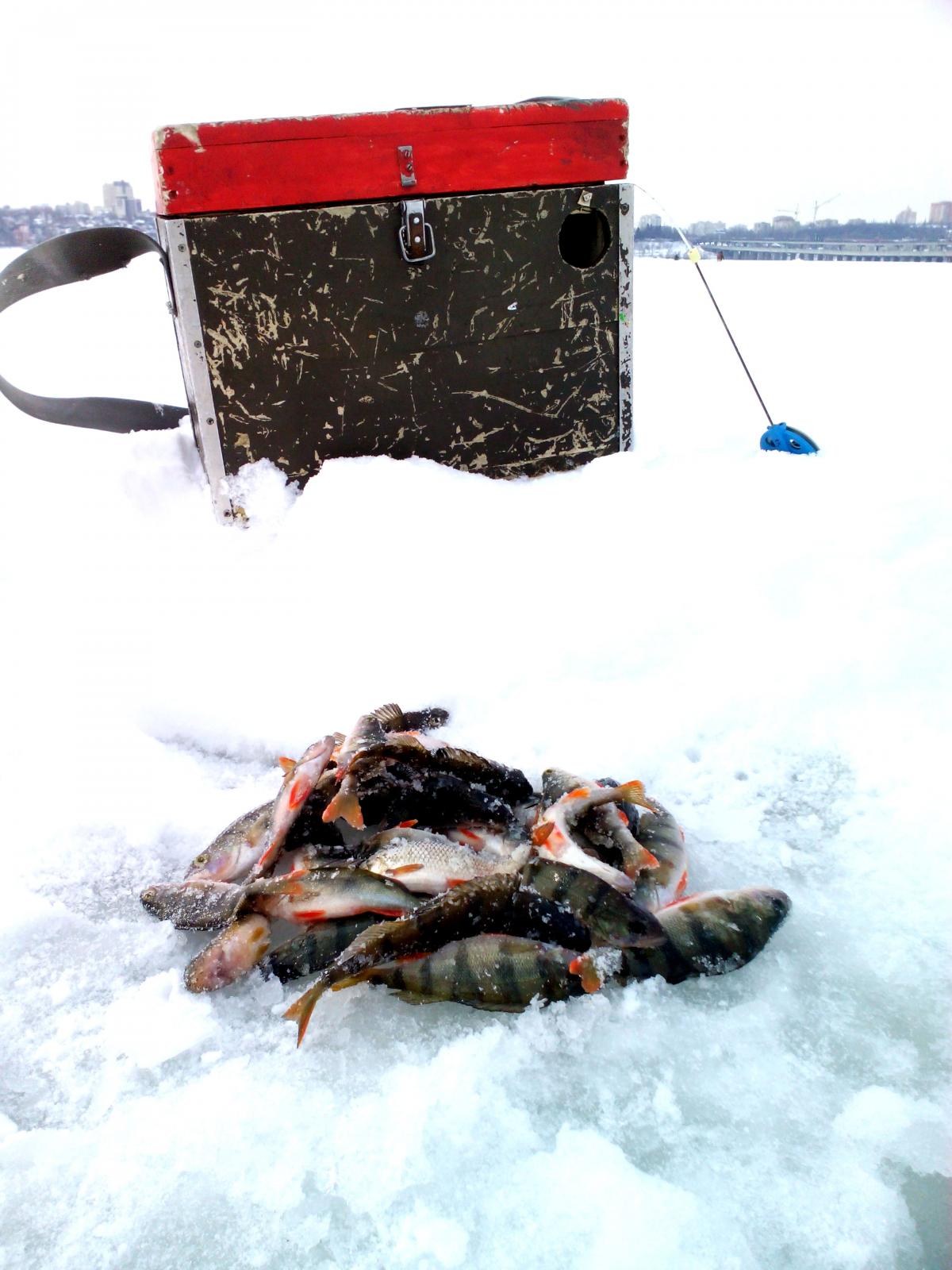 Зимняя рыбалка на туймазинском водохранилище